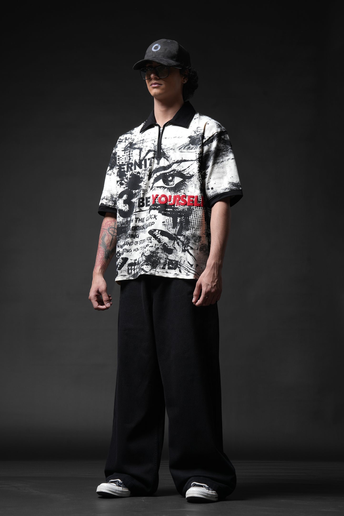 Be Yourself Collar T-shirt