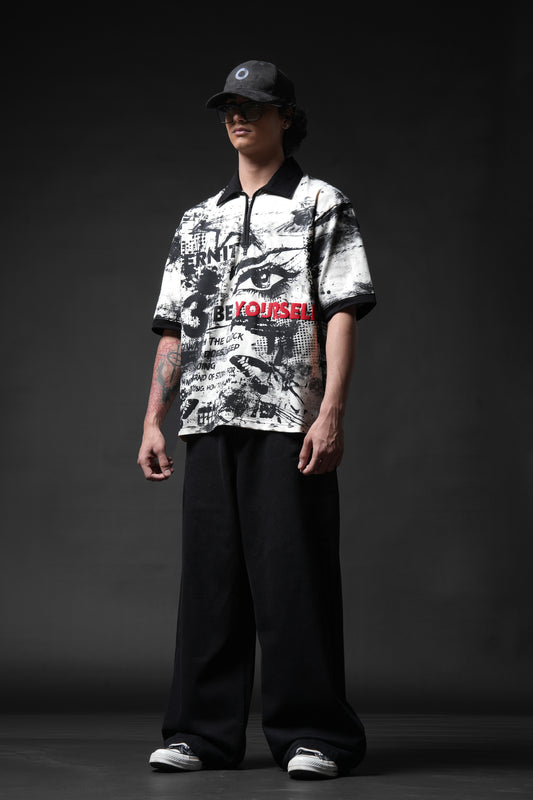Be Yourself Collar T-shirt