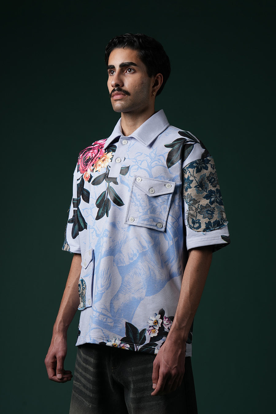 Neelvan Bloom Polo T-shirt