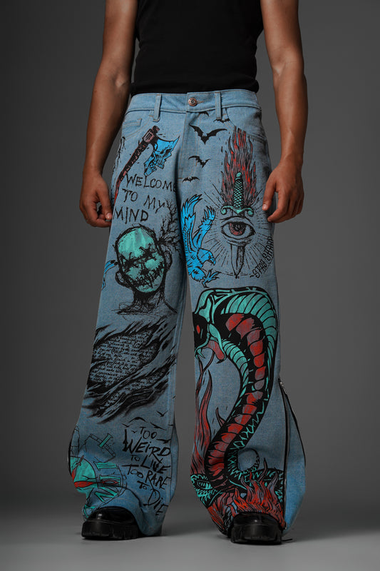 Welcome to My Mind Blue Denim