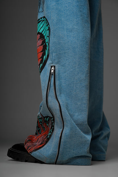 Welcome to My Mind Blue Denim