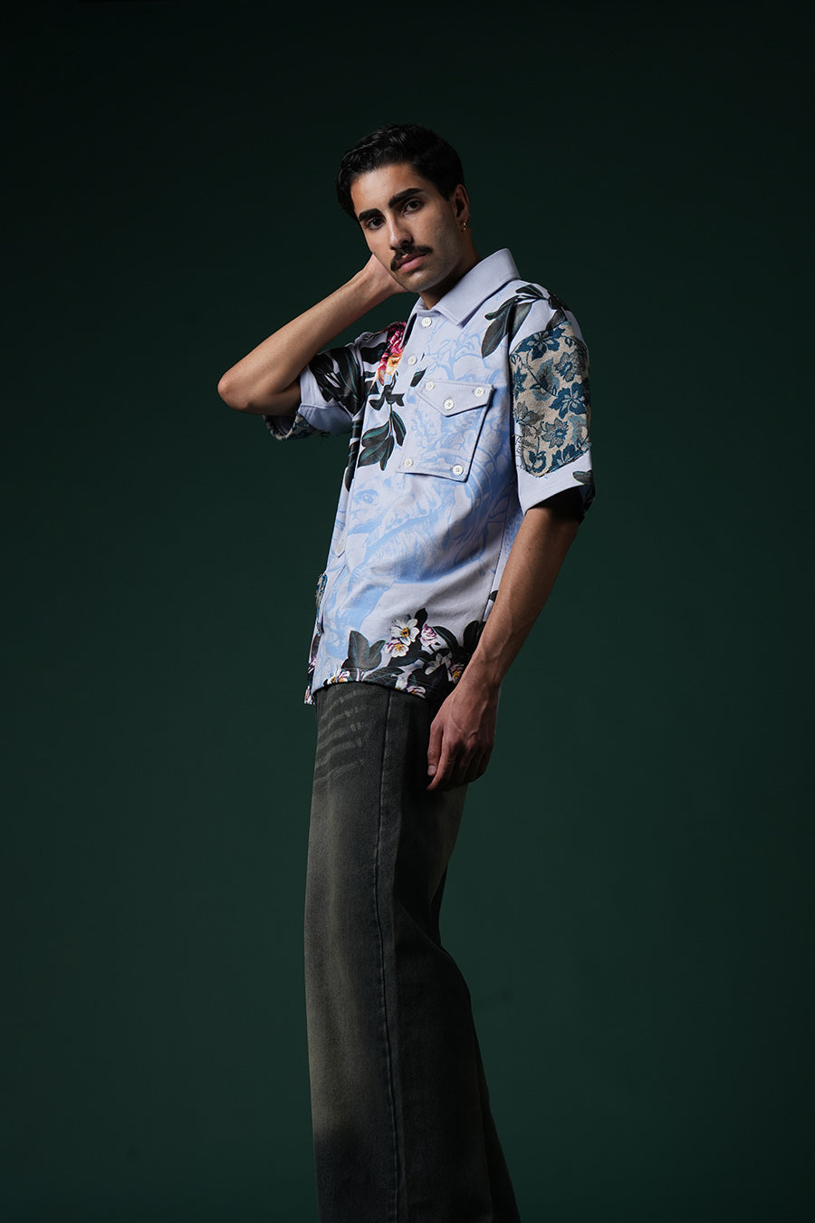 Neelvan Bloom Polo T-shirt