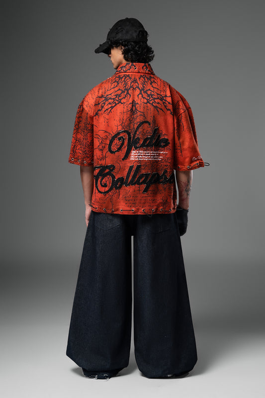 Vedic Collapse Collar T-shirt
