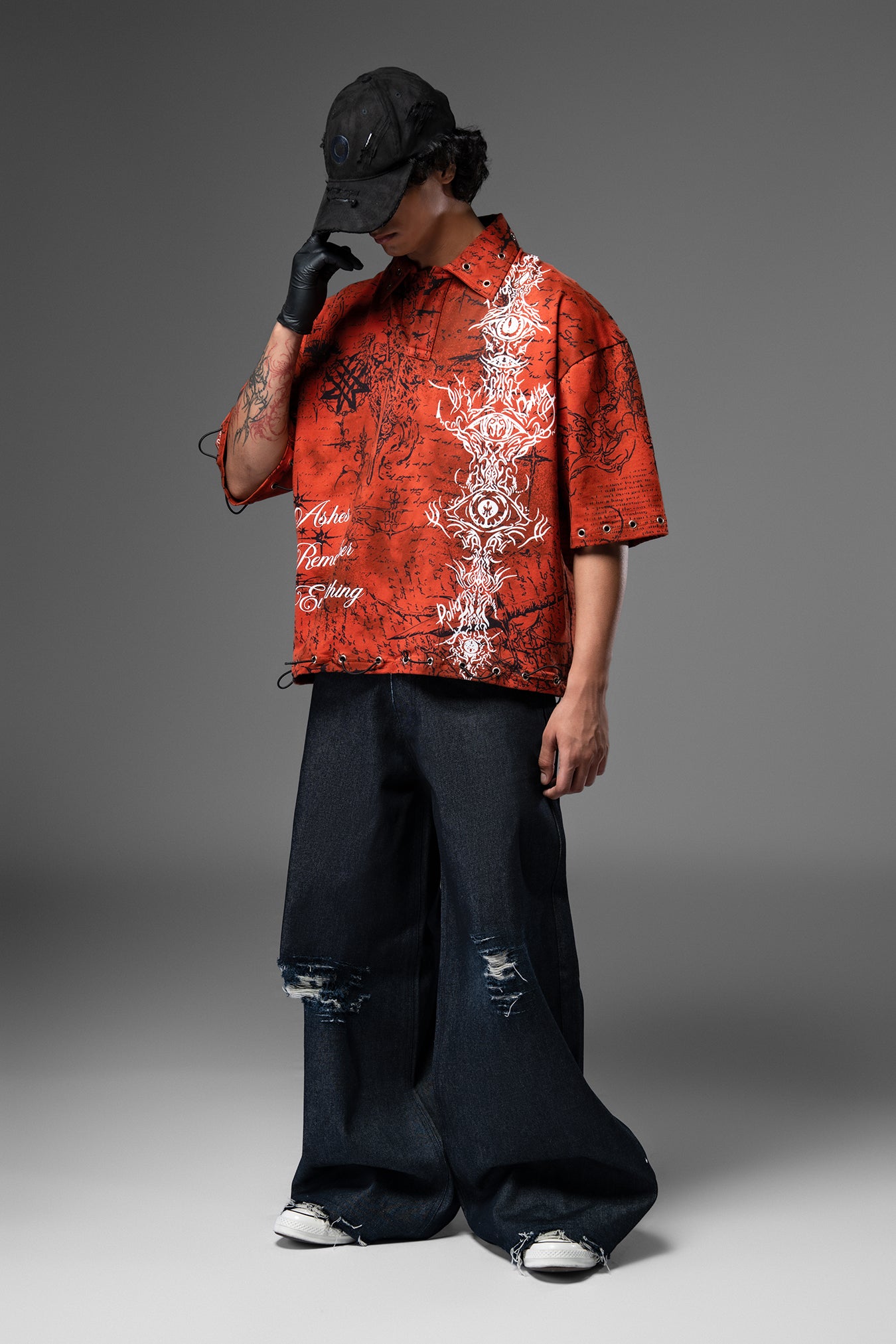 Vedic Collapse Collar T-shirt
