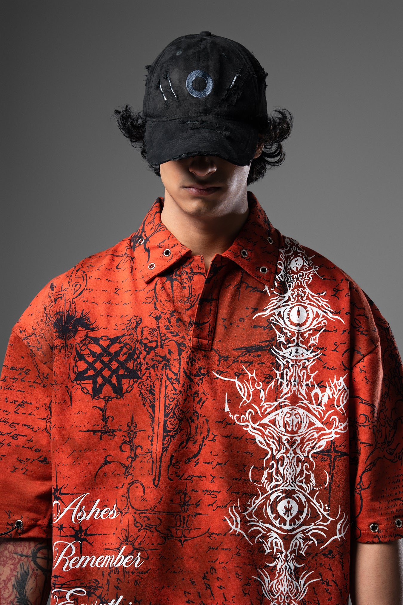 Vedic Collapse Collar T-shirt