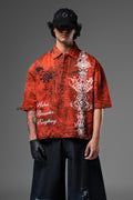 Vedic Collapse Collar T-shirt