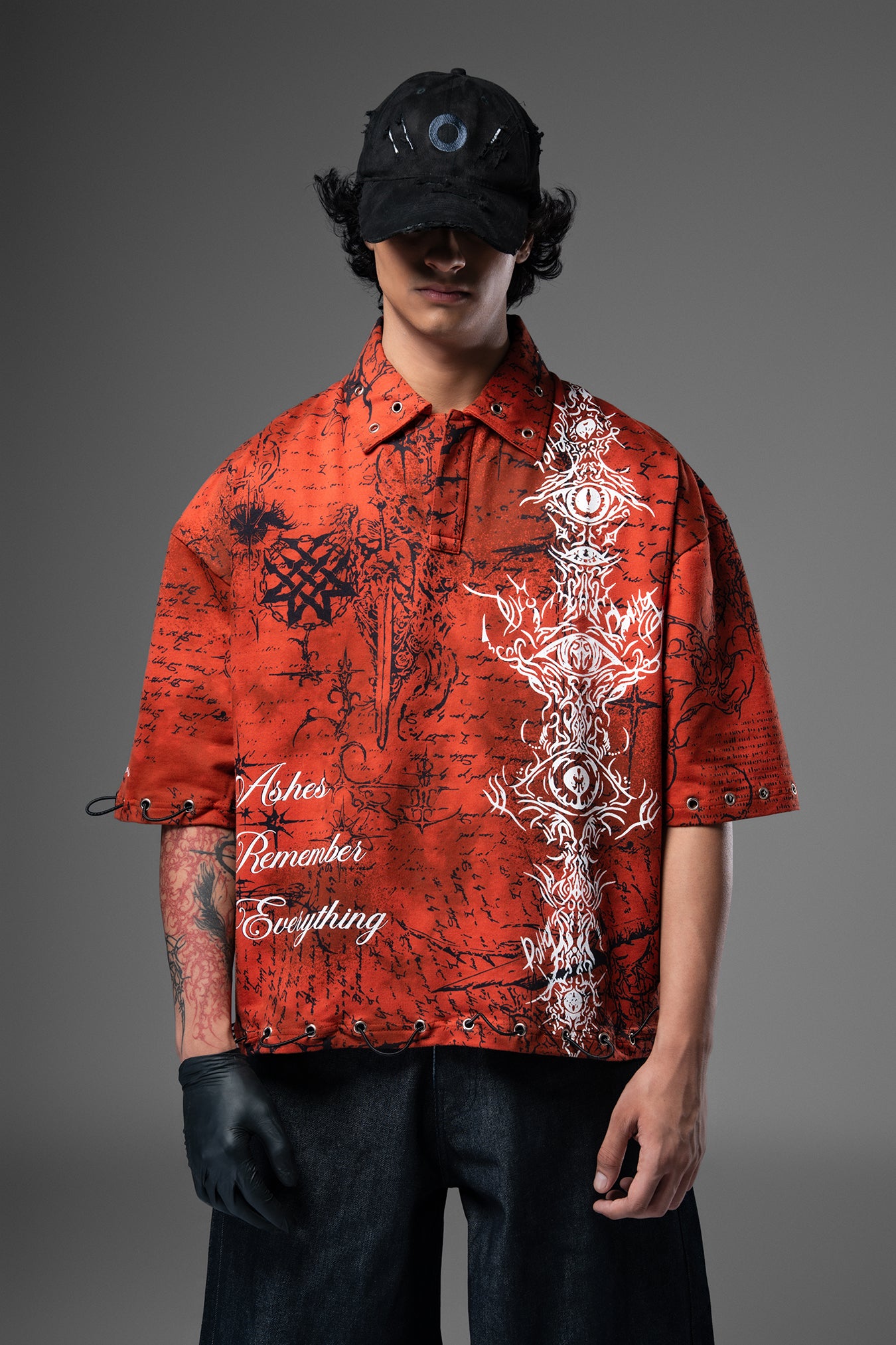 Vedic Collapse Collar T-shirt