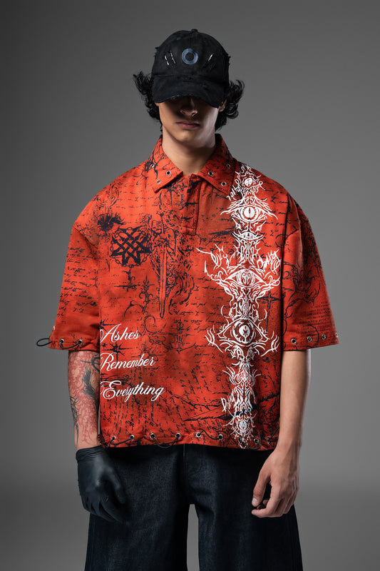 Vedic Collapse Collar T-shirt