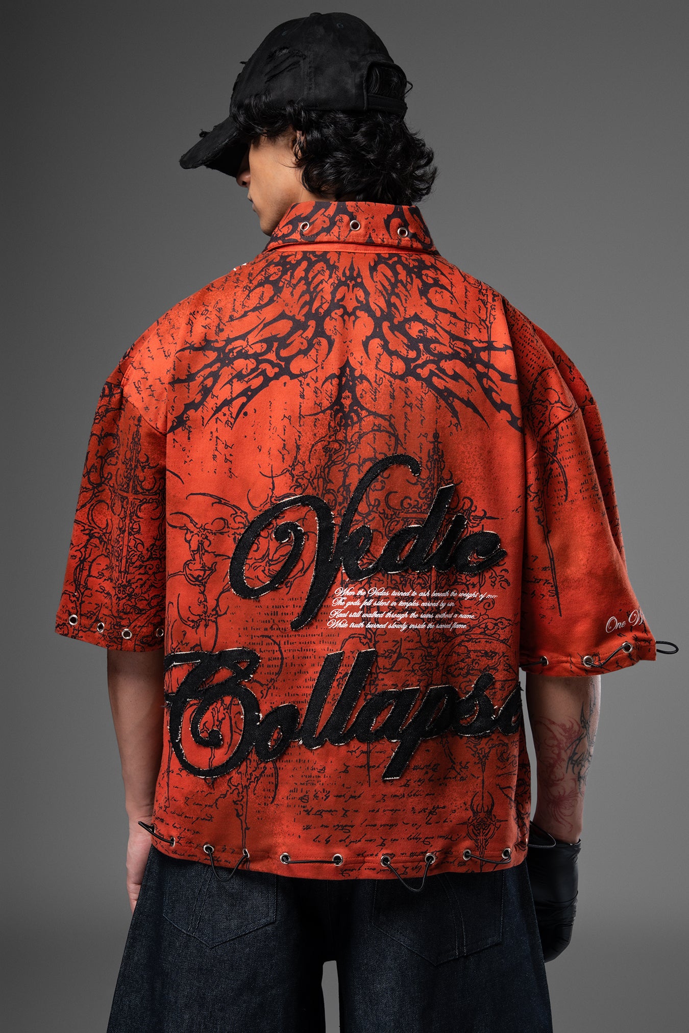 Vedic Collapse Collar T-shirt
