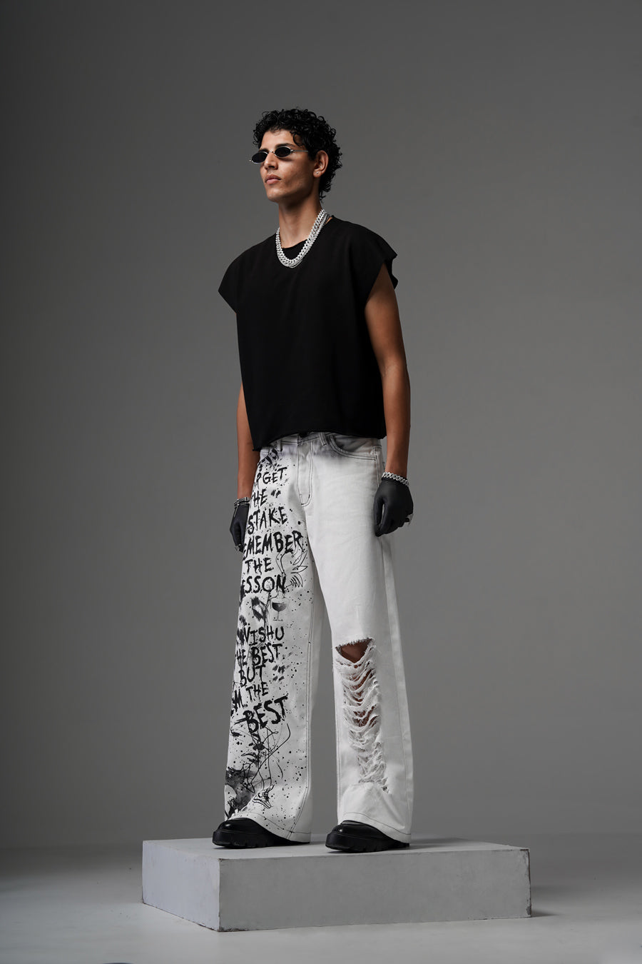 Expressionist White Denims