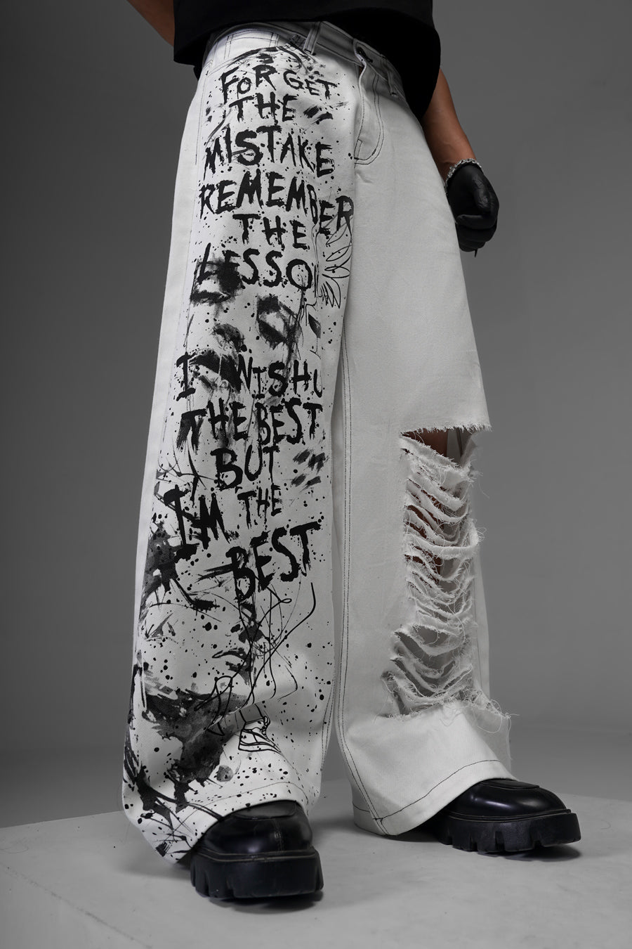 Expressionist White Denims