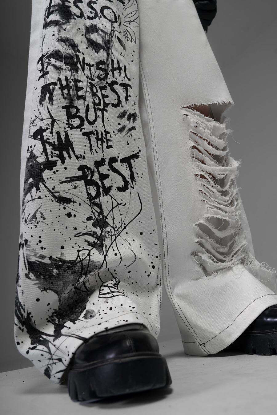 Expressionist White Denims