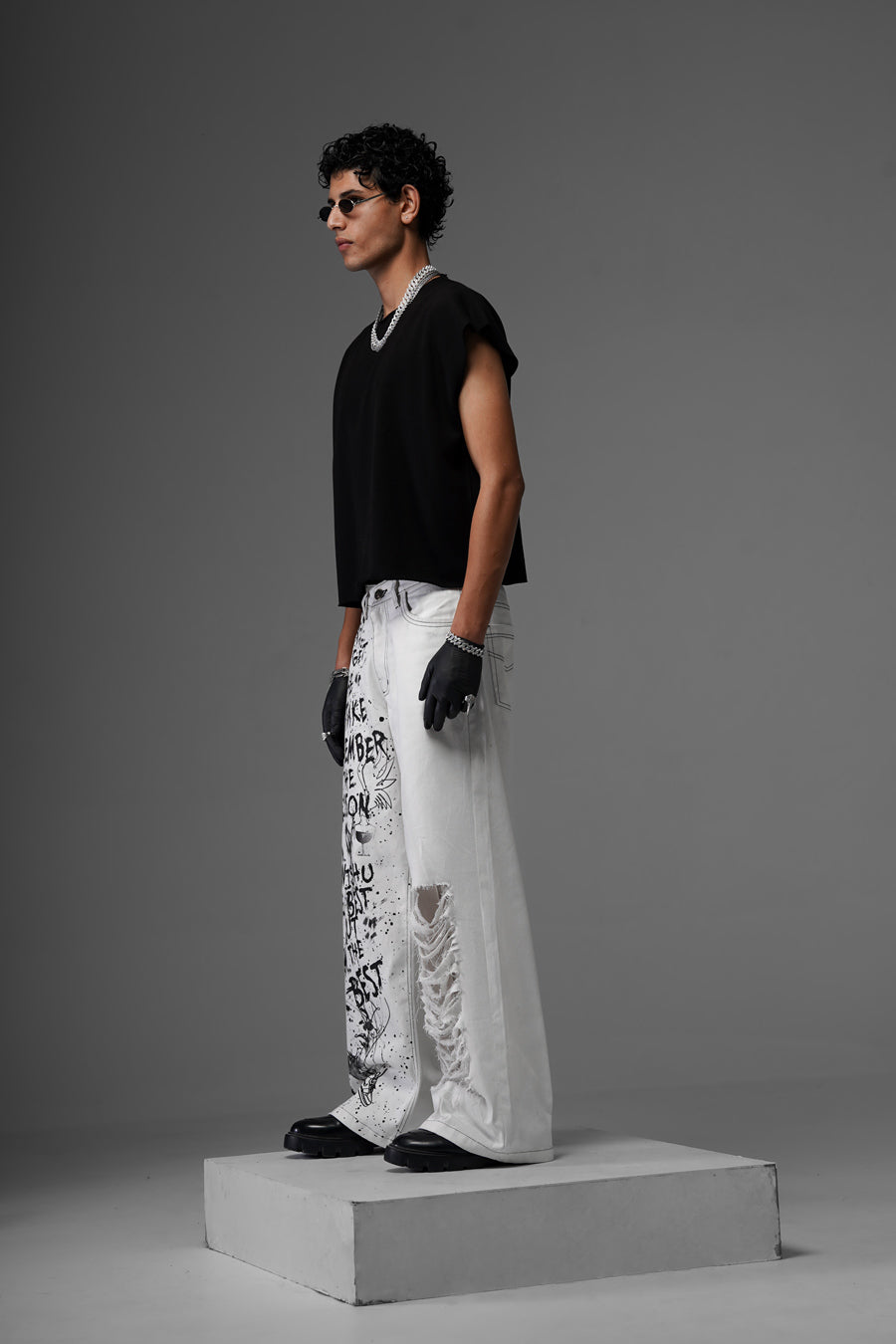 Expressionist White Denims