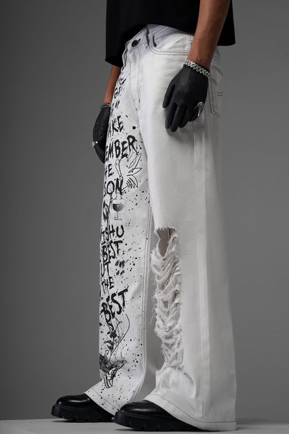 Expressionist White Denims