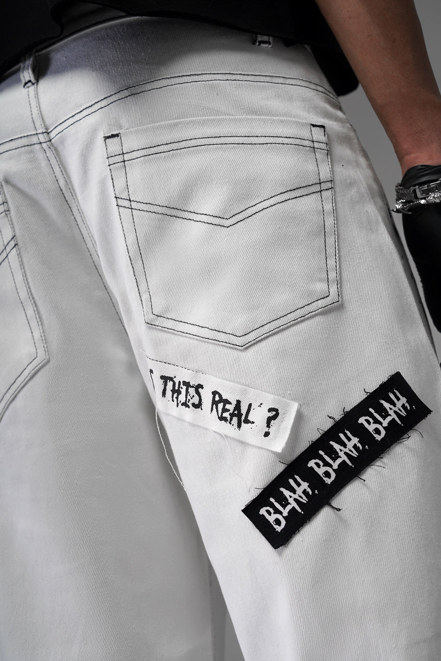 Expressionist White Denims